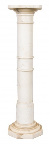 CLASSICAL STYLE CARVED WHITE M