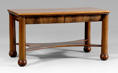 Classical style mahogany library