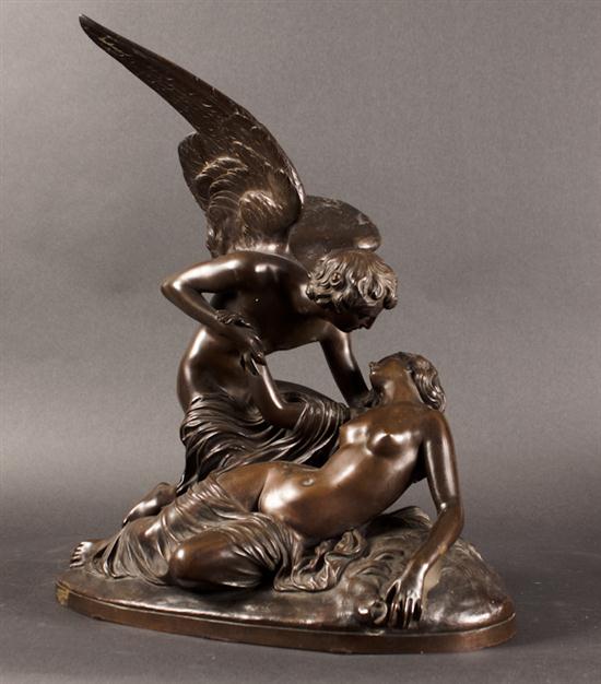 Classical style patinated bronze
