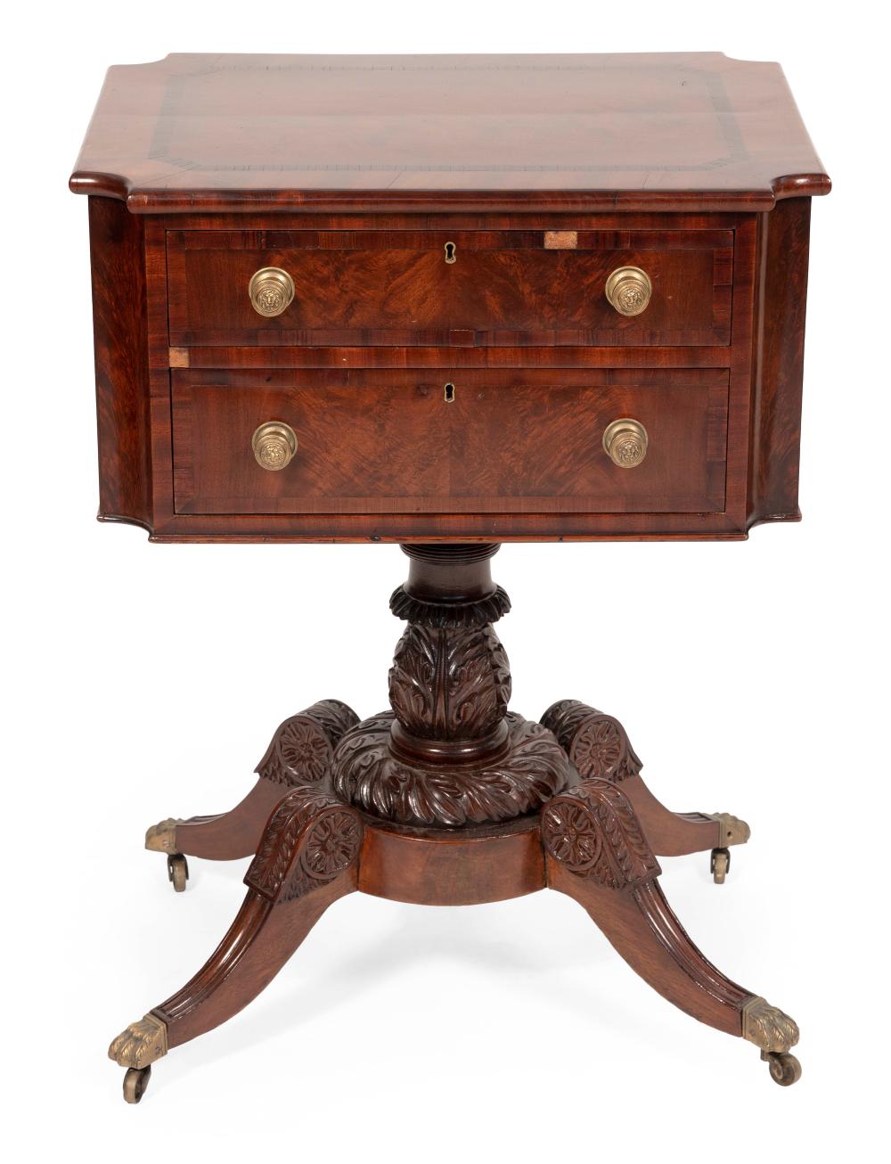 CLASSICAL TWO-DRAWER STAND MID-19TH
