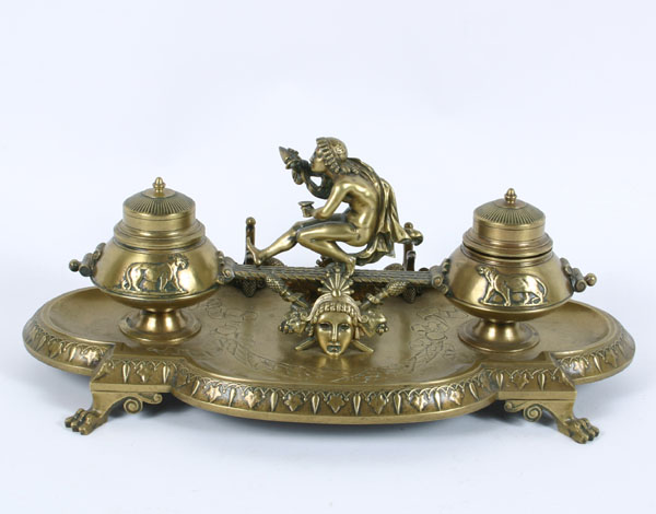 Classical/Egyptian Revival bronze
