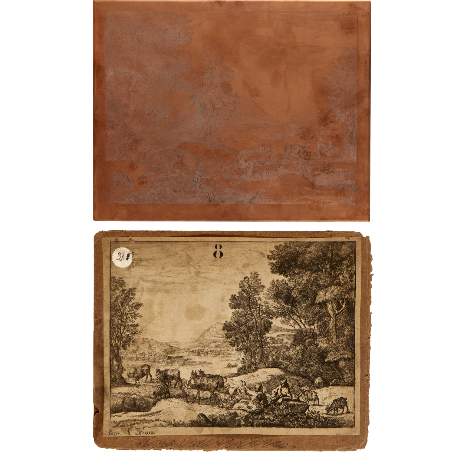 CLAUDE LORRAIN, COPPER PRINTING