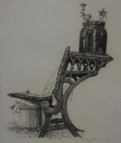 Claude W. Bernardin, pencil sk