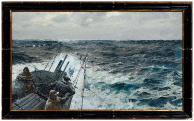 Claus Bergen gouache (German,