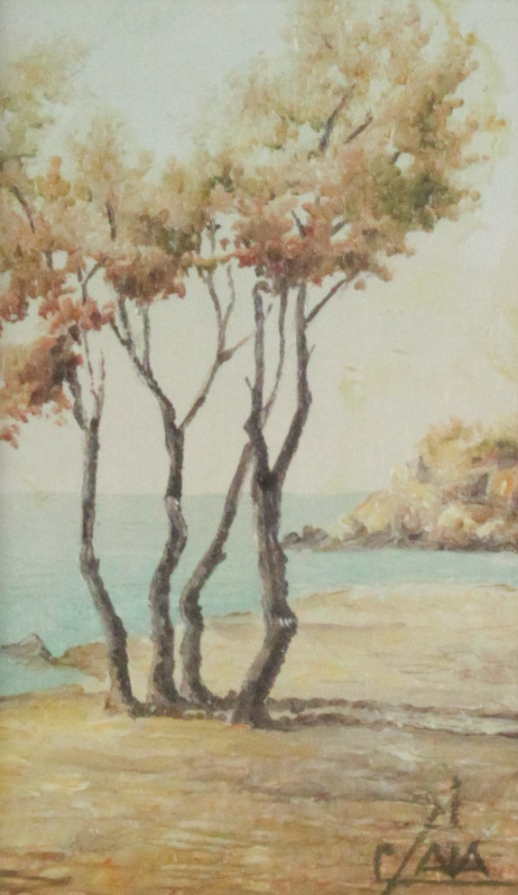 CLAVIA BAYVIEW Oil on panel: 6 x