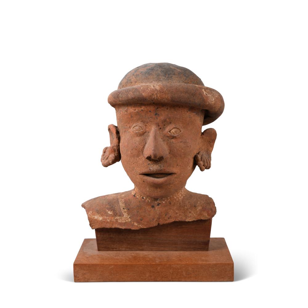 CLAY HEAD FRAGMENT, NAYARIT