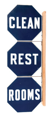 CLEAN RESTROOMS SIGN<br>DSP. A