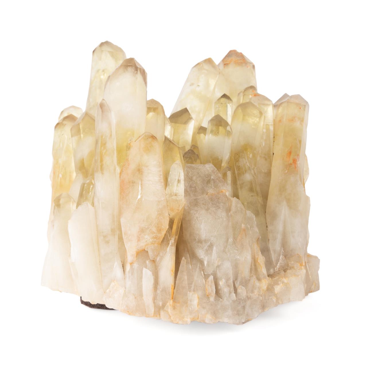 CLEAR AND CLOUDY QUARTZ CLUSTER