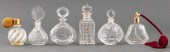 CLEAR GLASS BRAND PERFUME BOTT