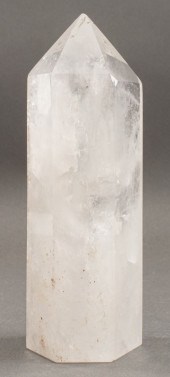 CLEAR QUARTZ ROCK CRYSTAL OBEL