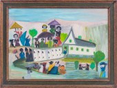 CLEMENTINE HUNTER "BAPTISMAL P