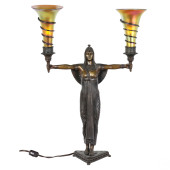 CLEOPATRA BRONZE TABLE LAMP AF