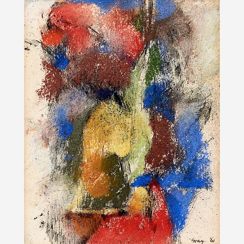 CLEVE GRAY 1961 MIXED MEDIA