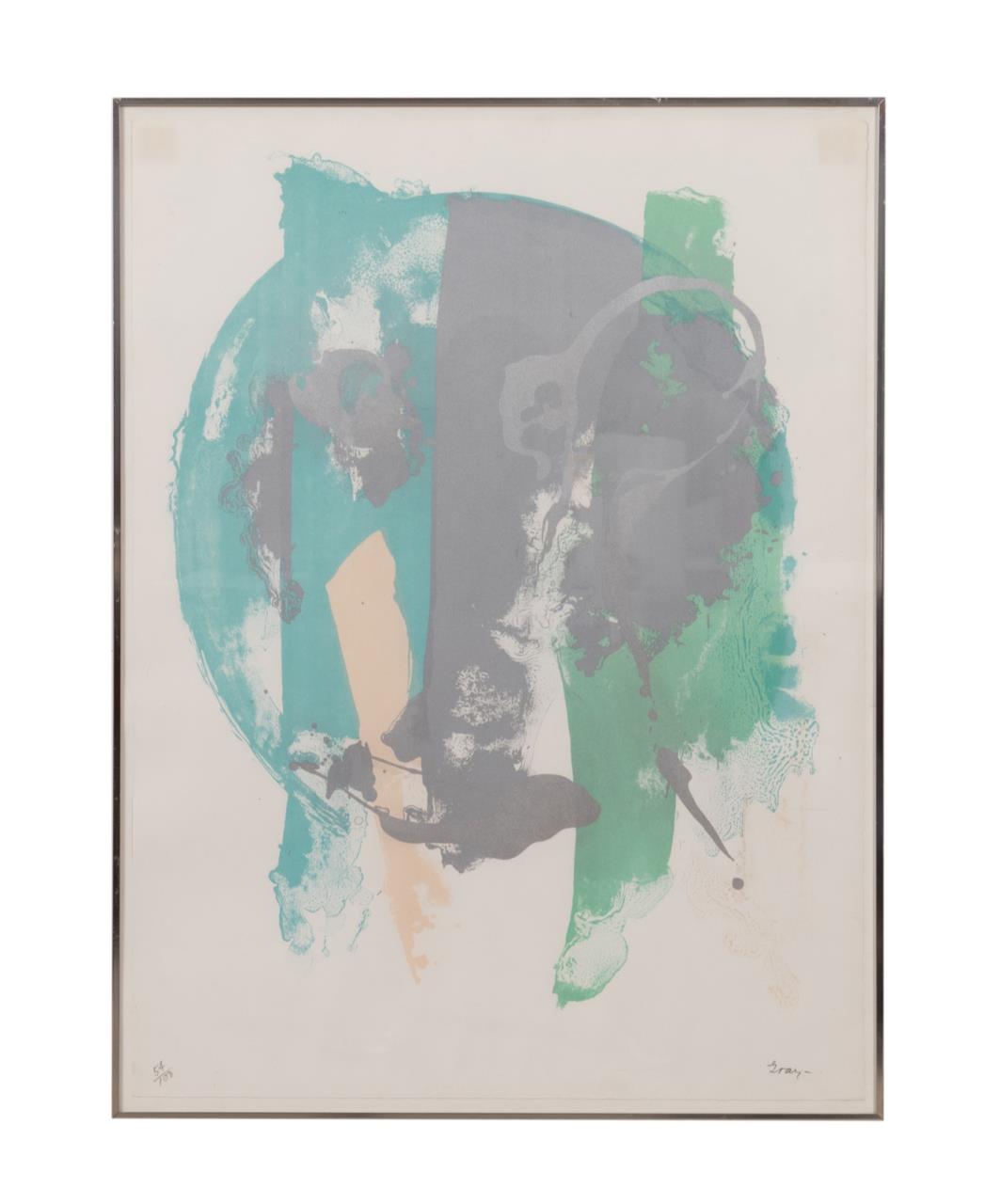 CLEVE GRAY "GREEN, TEAL & SILVER