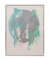 CLEVE GRAY "GREEN, TEAL & SILV
