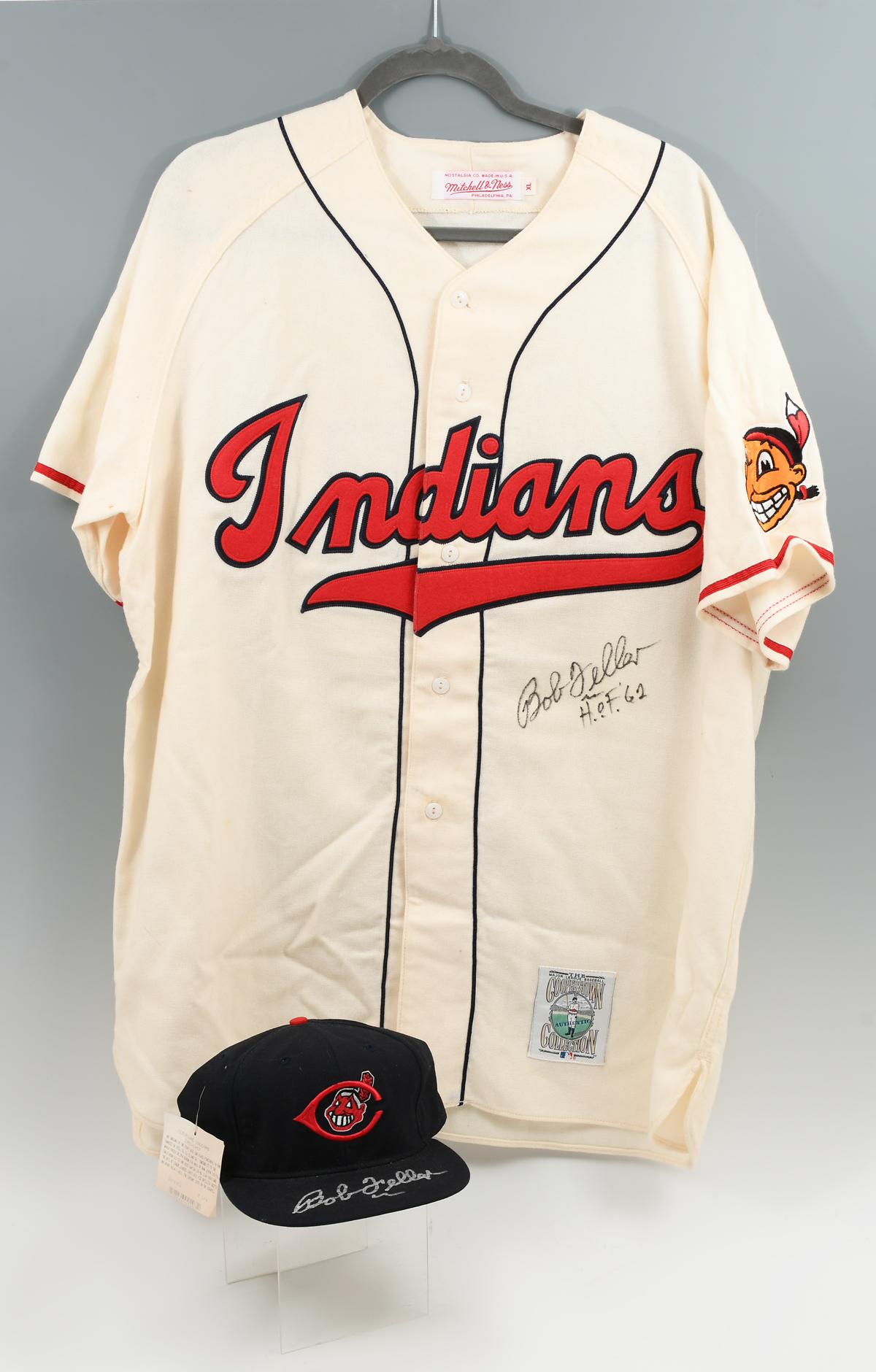 CLEVELAND INDIANS BOB FELLER SIGNED