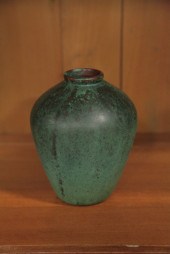 CLEWELL VASE. Copper clad vase