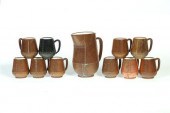 CLEWELL WATER PITCHER AND MUGS