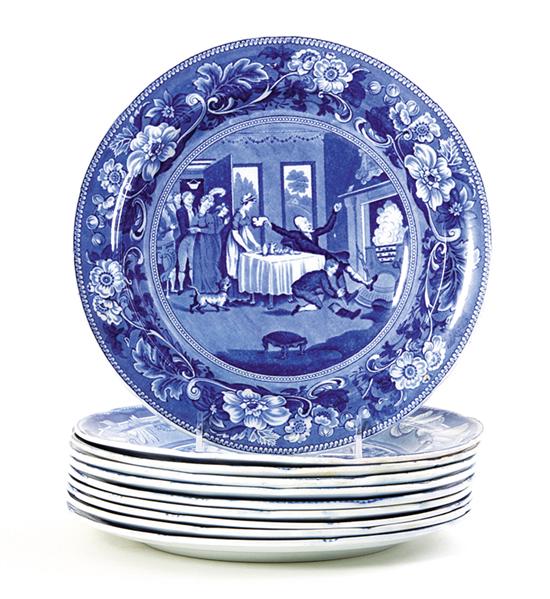 Clews blue-and-white transferware