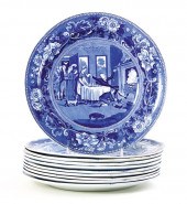 Clews blue-and-white transferw