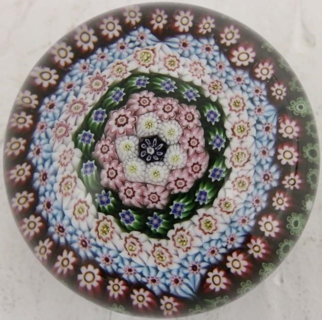 CLICHY PAPERWEIGHT, FRENCH, BLUE