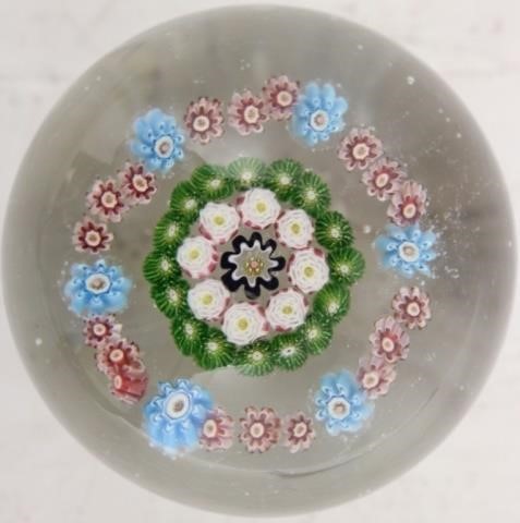 CLICHY PAPERWEIGHT, FRENCH, MOSS