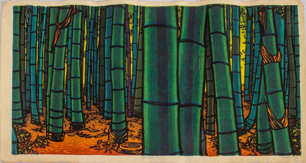 CLIFTON KARHU "BAMBOO" WOODCUT ON
