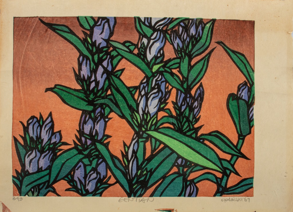CLIFTON KARHU "GENTIAN" WOODCUT