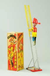 CLIMBING FIREMAN Marx boxed ex