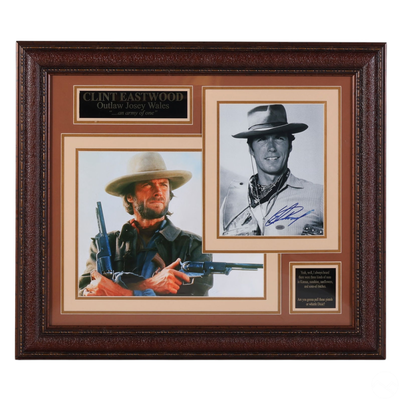 CLINT EASTWOOD SIGNED BLACK WHITE