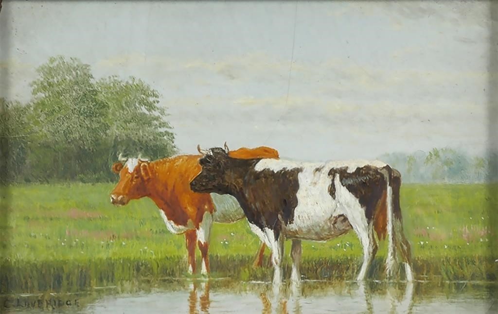 CLINTON LOVERIDGE OIL ON BOARD,