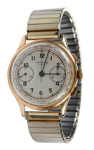 CLINTON WATCH CO. 18KT. CHRONOGRAPH
