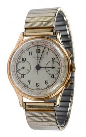 CLINTON WATCH CO. 18KT. CHRONO