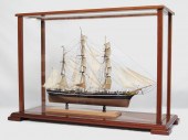 CLIPPER SHIP MODEL IN CASE: Ha