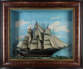 CLIPPER SHIP MODEL IN SHADOW B