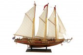 CLIPPER SHIP MODELpainted wood