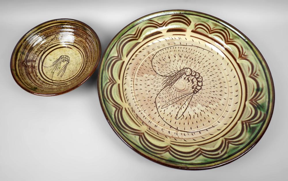 CLIVE BOWEN STUDIO POTTERY SLIPWARE