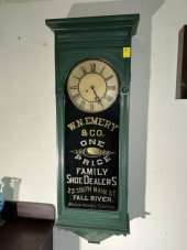 CLOCK, ADVERTISING, W. N. EMER