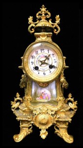 CLOCK: AUSTRIAN ORMOLU MANTEL
