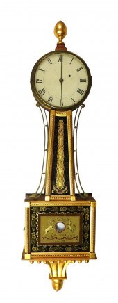 CLOCK: BANJO WALL CLOCK, GILDE