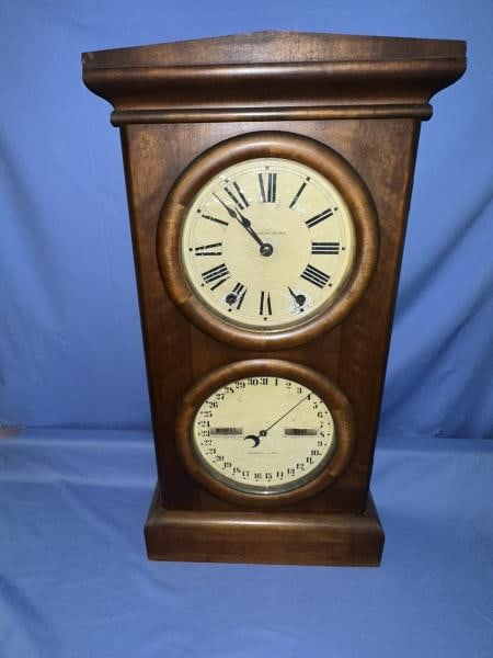CLOCK, CALENDAR SHELF, 1876, SETH