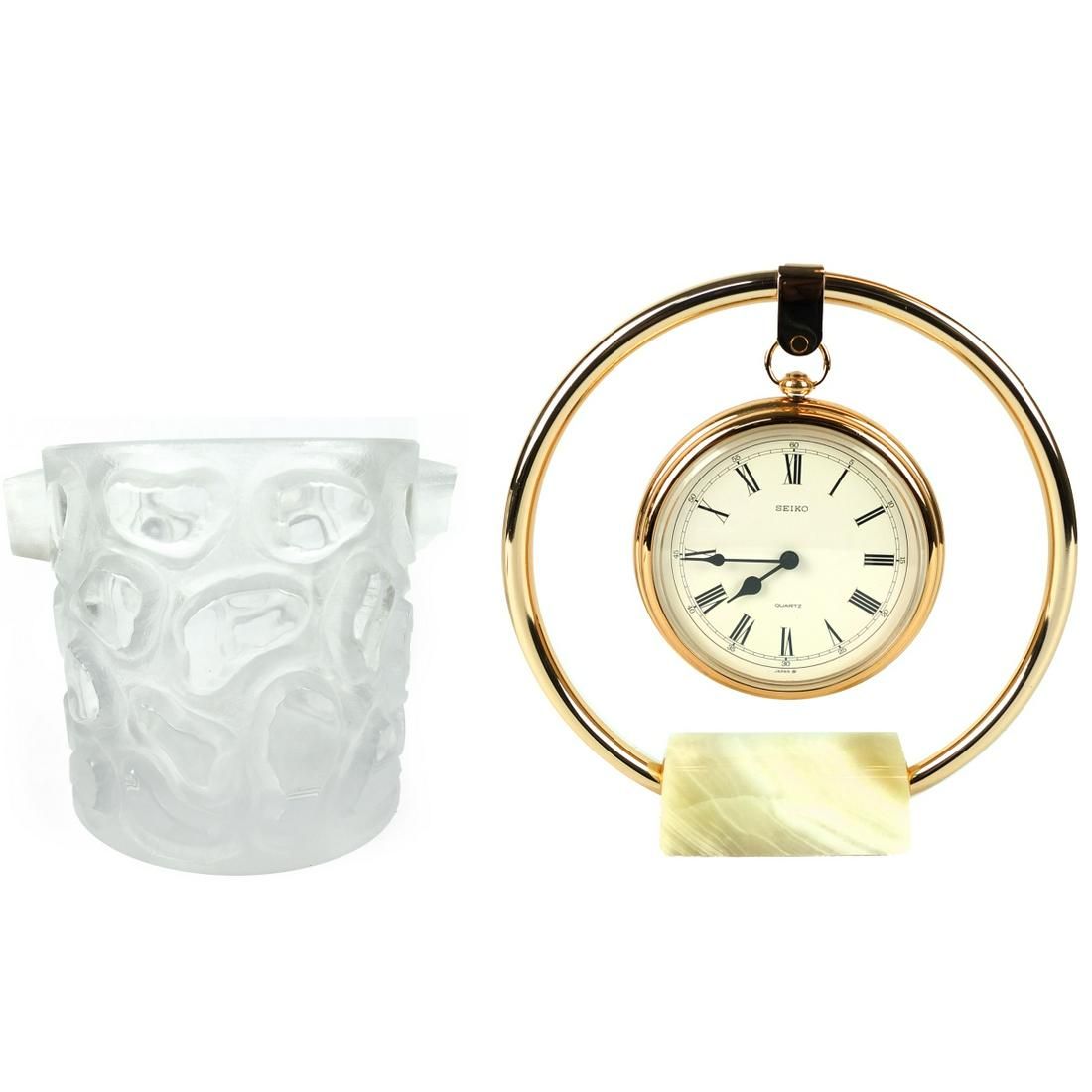 CLOCK & CHAMPAGNE BUCKETVintage