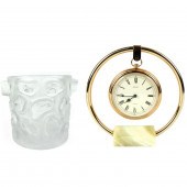 CLOCK & CHAMPAGNE BUCKETVintag