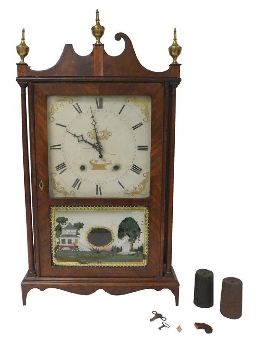 CLOCK: E. TERRY & SONS, PLYMOUTH,