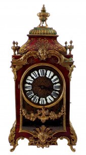CLOCK: FRENCH GILDED BRONZE MA