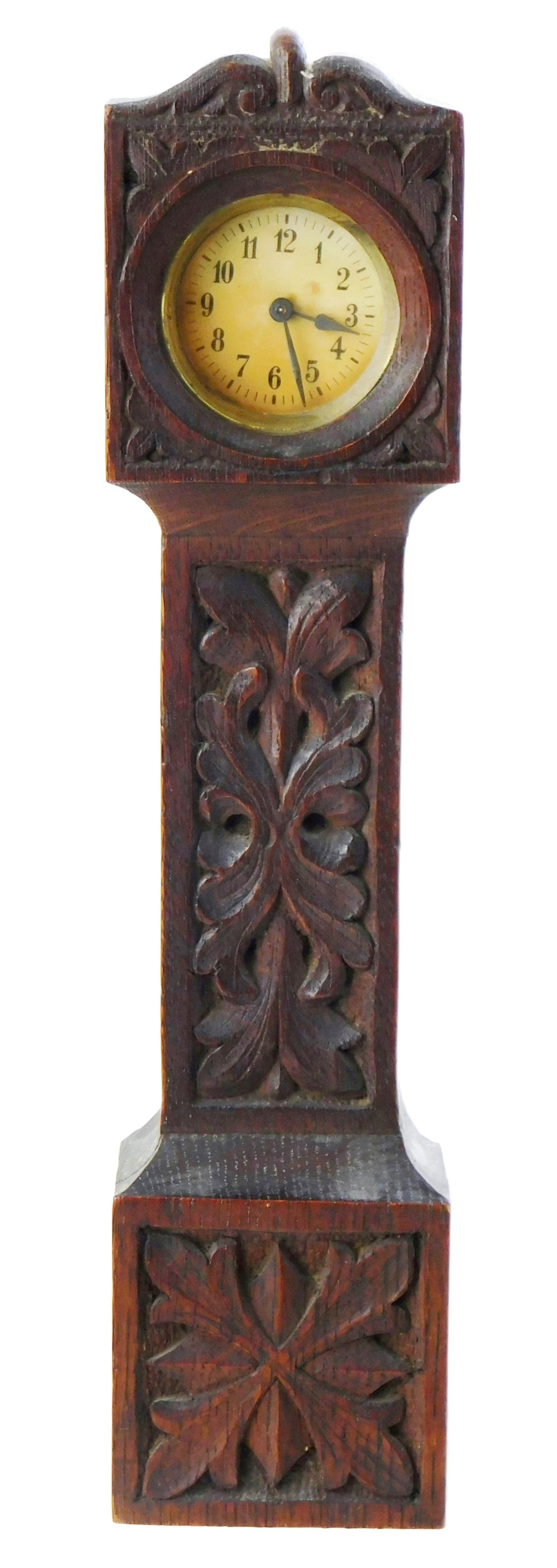 CLOCK: MINIATURE GRANDFATHER CLOCK,