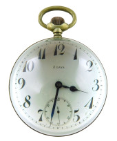 CLOCK: PAPERWEIGHT CLOCK, GLAS