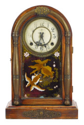 +CLOCK: ROUND TOP SHELF CLOCK,