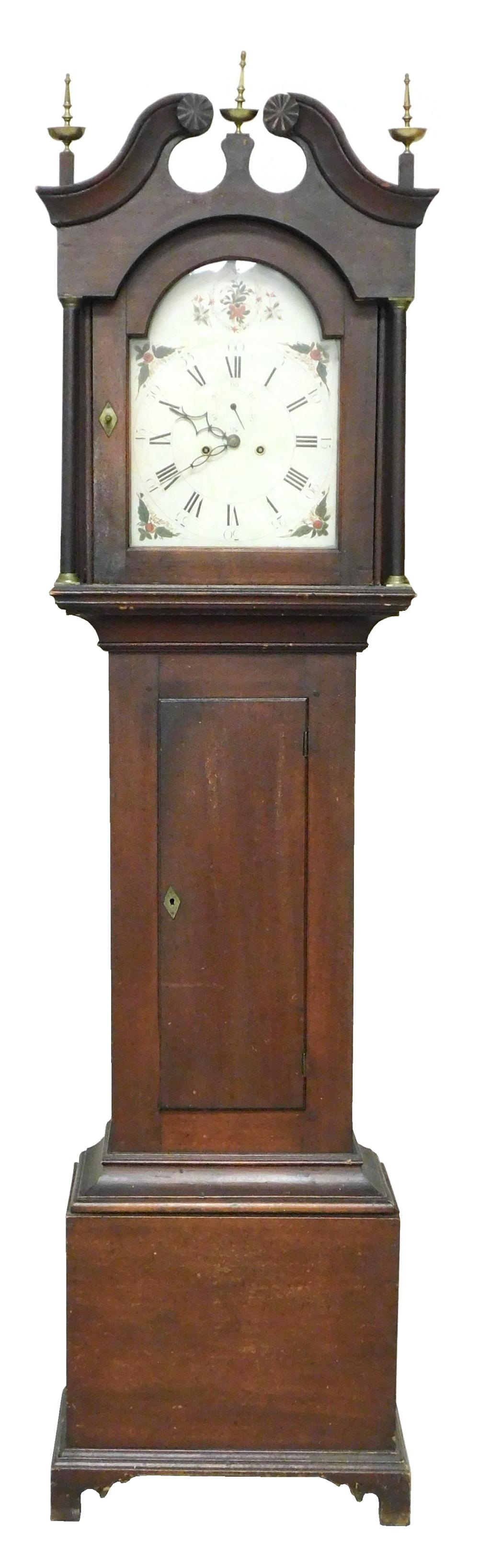CLOCK: TALL CLOCK, 19TH C.,