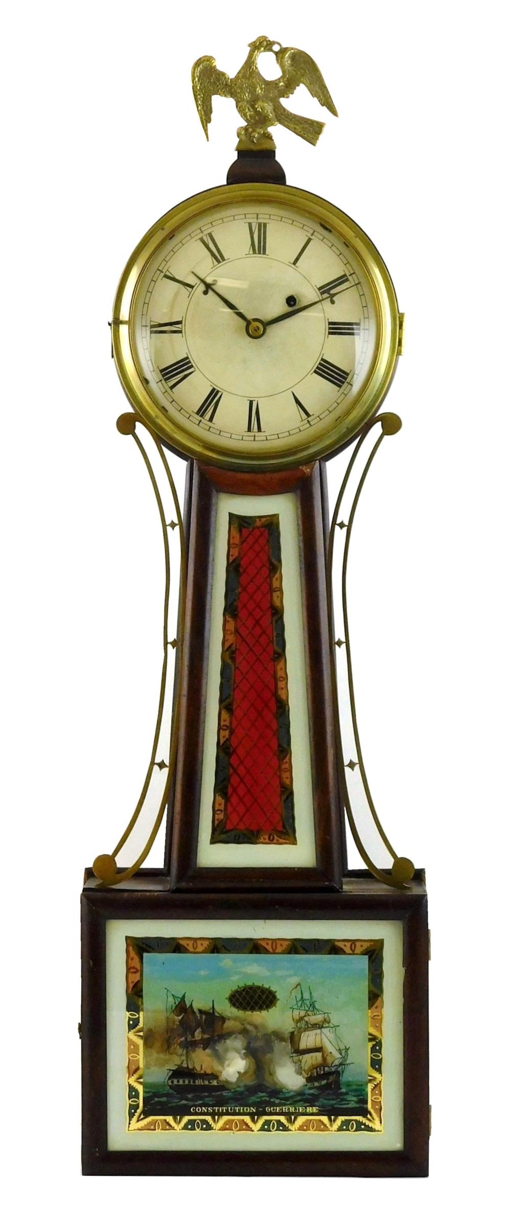 CLOCK: UNSIGNED TIMEPIECE OR BANJO,